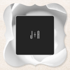 Porta-copo De Papel Porta copos de White Rose Paper | Floral Moderno E