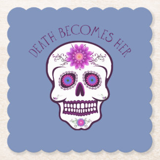 Porta-copo De Papel Porta copos do crânio do açúcar