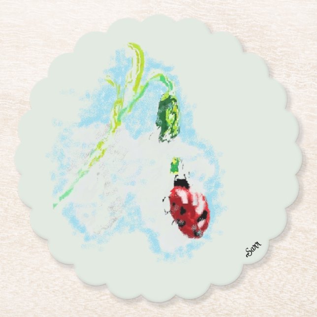 Porta-copo De Papel Porta copos: Flor Norte Americana (Frente)