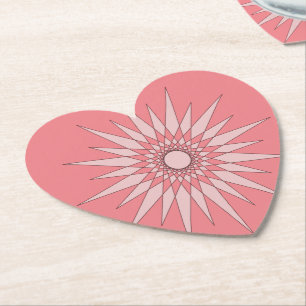 Porta-copo De Papel Porta copos - Padrão de inicialização a rosa