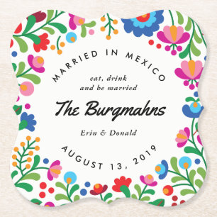 Porta-copo De Papel Porta copos Personalizada Colorida do Bordado Mexi