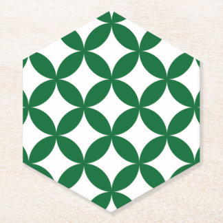 Porta-copo De Papel Porta copos Superior do Hexágono Verde