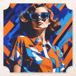 Porta-copo De Papel Portas copos de Abstrato de arte expressionista do