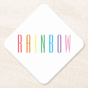 Porta-copo De Papel PORTAS COPOS de Papel Diamante RAINBOW
