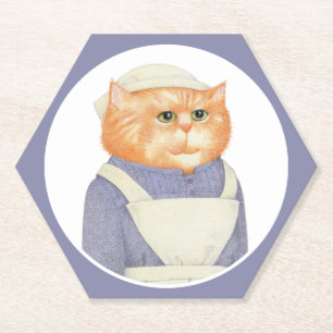 Porta-copo De Papel PORTAS COPOS de papel do COOK CAT Hexagon