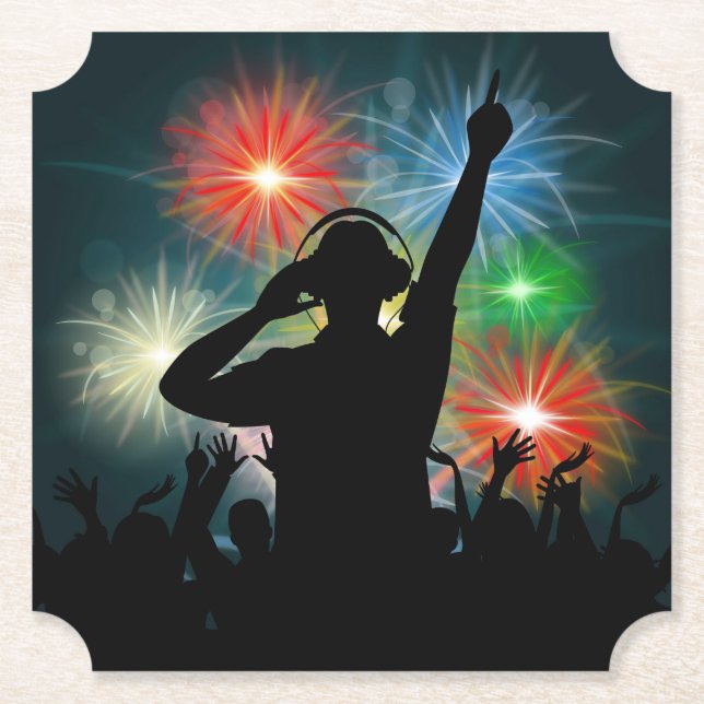 Porta-copo De Papel Portas copos de papel do Music DJ (Frente)