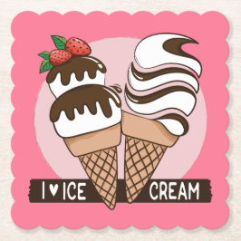 Porta-copo De Papel Portas copos de papel do Sorvete de cores personal