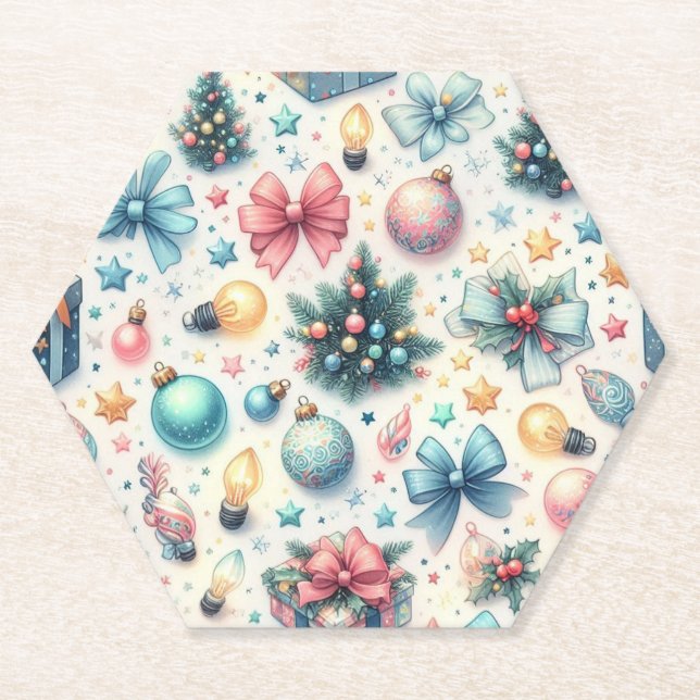 Porta-copo De Papel Portas copos de papel festivo (Frente)