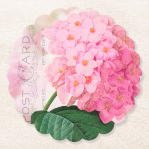 Porta-copo De Papel Portas copos de papel Hydrangea, cor-de-rosa,