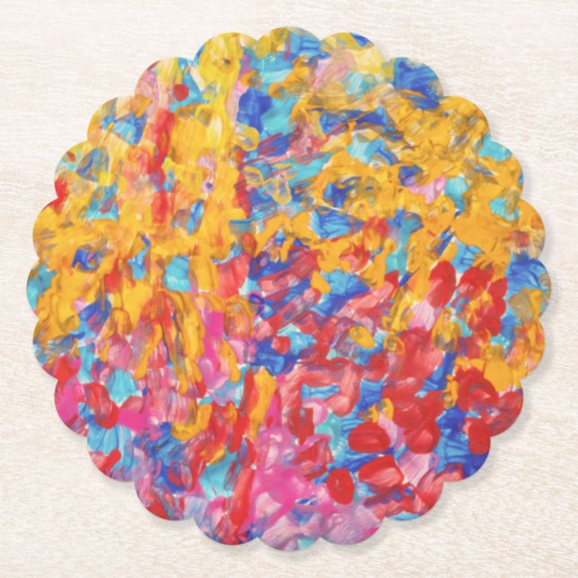 Porta-copo De Papel Portas copos de papel redondas escaláveis (Frente)