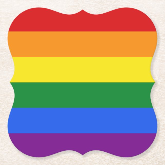 Porta-copo De Papel portas copos de Sinalizador do Arco-Íris (Frente)