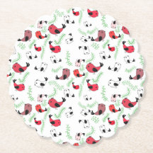 Portas copos descartáveis de belas aves