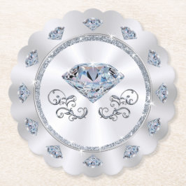 Porta-copo De Papel Portas copos descartáveis. Diamond Themed Festa de