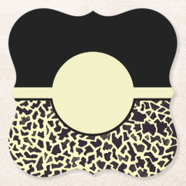 Porta-copo De Papel Portas copos Pretas Leopardo