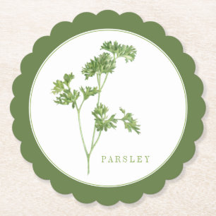 Porta-copo De Papel Portas copos redondas de PARSLEY FRESH (+texto) ve