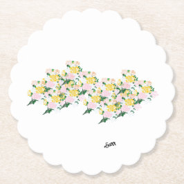 Porta-copo De Papel portas copos: Ventos De Flores De Mola