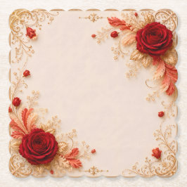 Porta-copo De Papel Pousa-copos de Casamento | Decoração Romântica de