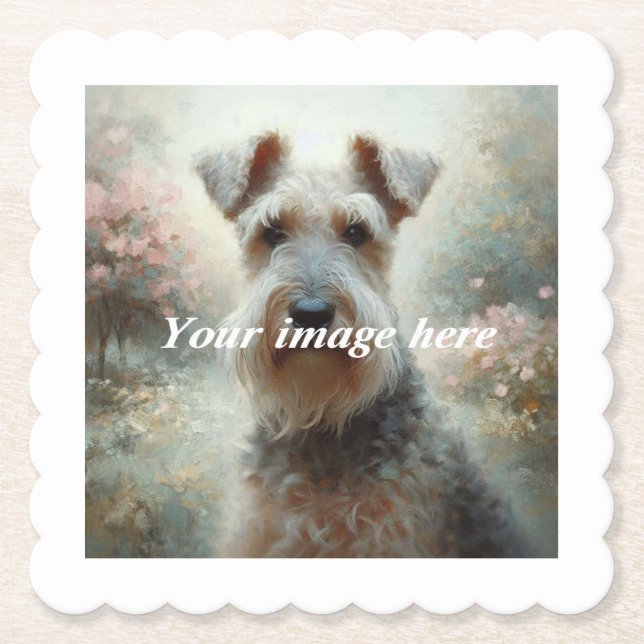 Porta-copo De Papel Pousa-copos de Papel com Foto Personalizada (Frente)