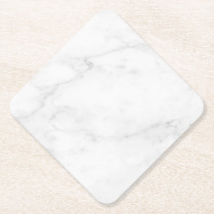 Porta-copo De Papel Pousa Copos de Papel de Mármore Branco Simples Mod