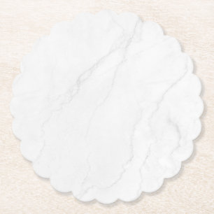 Porta-copo De Papel Pousa Papel de Mármore Branco Simples Moderno Rúst