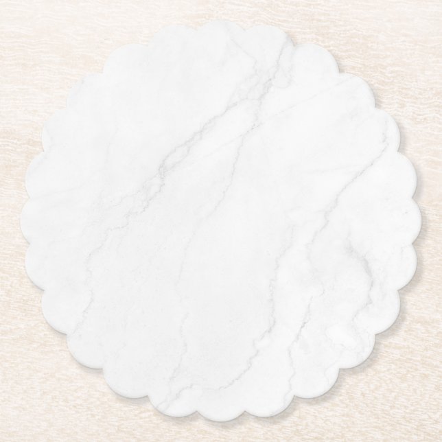 Porta-copo De Papel Pousa Papel de Mármore Branco Simples Moderno Rúst (Frente)
