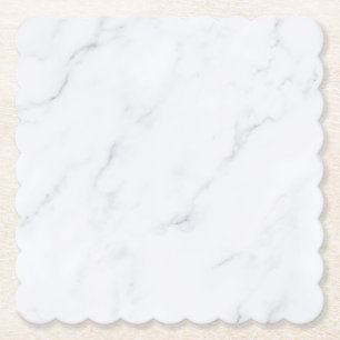 Porta-copo De Papel Pousa Papel de Mármore Branco Simples Moderno Rúst