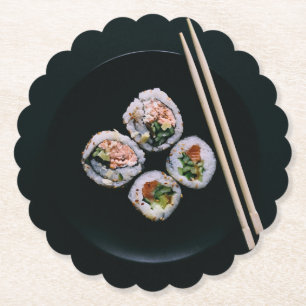 Porta-copo De Papel Pousa pratos de papel de sushi