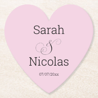 Porta-copo De Papel Pousadeiras personalizadas minimalistas para casam
