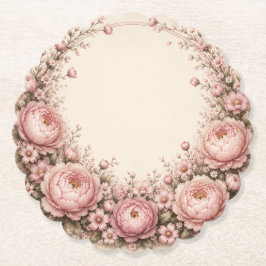 Porta-copo De Papel Prato de papel para o primeiro aniversário floral