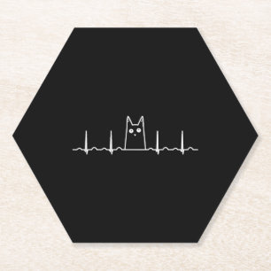 Porta-copo De Papel presente de batida cardíaca para crianças de gatos