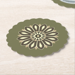 Porta-copo De Papel presente de flor
