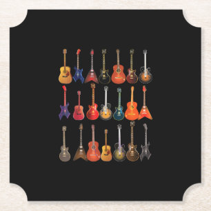 Porta-copo De Papel Presente De Instrumentos Musicais De Pedra E Roll