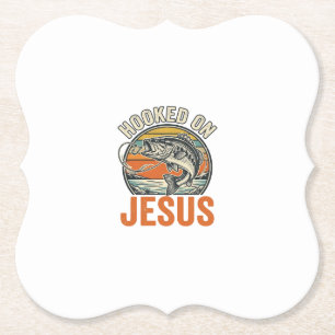 Porta-copo De Papel Preso a Jesus Fé em Pesca de Bass Vintage
