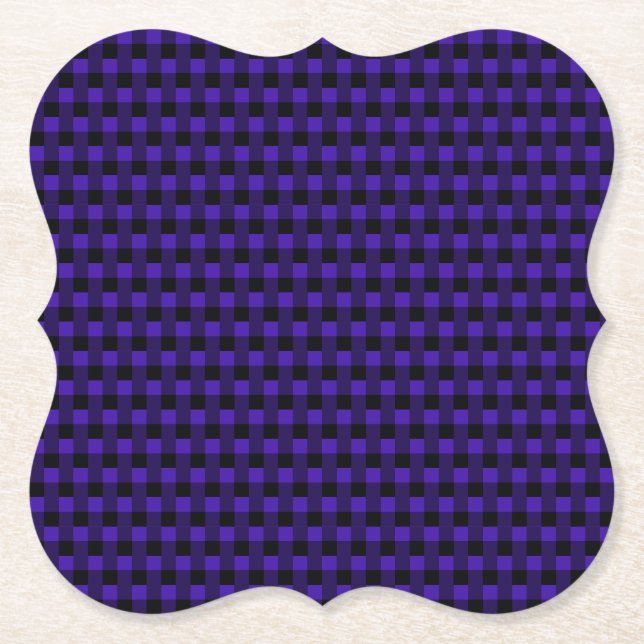 Porta-copo De Papel Preto e Azul Marcado (Frente)