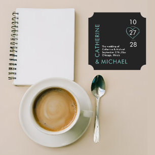 Porta-copo De Papel Preto e Verde Elegante Minimalista Moderno