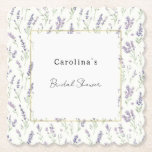 Porta-copo De Papel Pretty Lavender White Flowers Bridal Shower<br><div class="desc">Pretty Lavender White Flowers Bridal Shower</div>