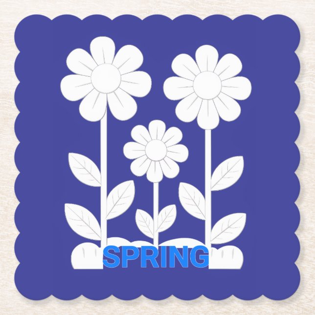 Porta-copo De Papel Primavera  (Frente)