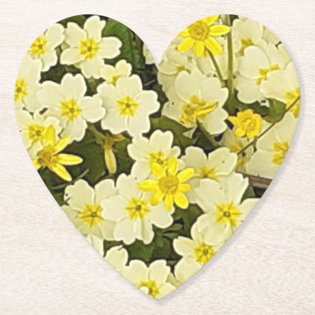 Porta-copo De Papel Primavera Primroses (Frente)