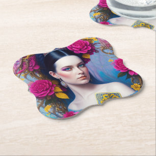 Porta-copo De Papel Princesa exibindo sua bolsa