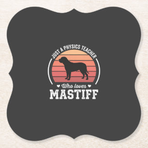 Porta-copo De Papel Professor de Física Mastiff Amante de Cães