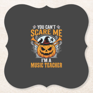 Porta-copo De Papel Professor de Música de Halloween Gráfico de Abóbor