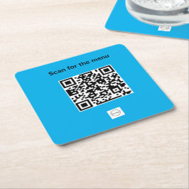 Porta-copo De Papel Promoção de menu de bar do restaurante Qr code per