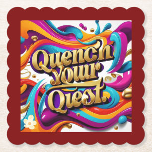 Porta-copo De Papel "prosperar na incerteza"