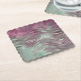 Porta-copo De Papel Purple Burgundy Aqua Mint Zebra