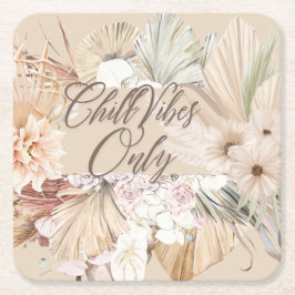 PORTA-COPO DE PAPEL QUADRADO ボーホーフラワーコースター