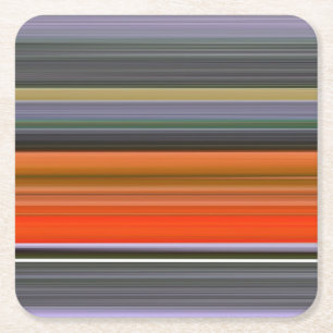 Porta-copo De Papel Quadrado #1 abstrato: Laranja e cinza