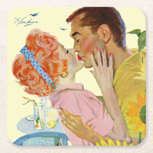 Porta-copo De Papel Quadrado 2 Amor-Golpeados