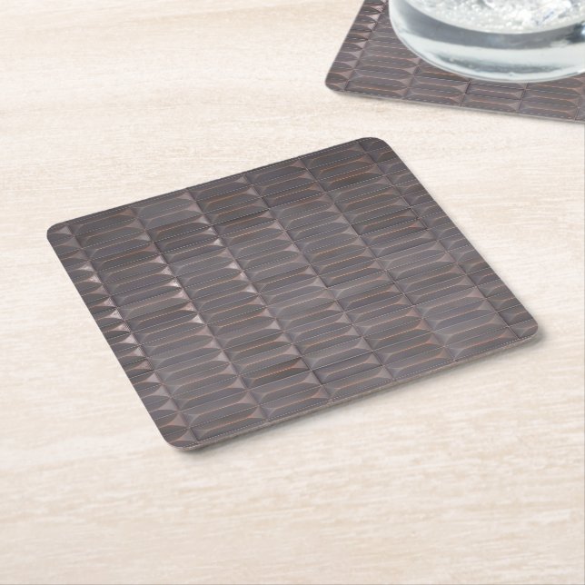 Porta-copo De Papel Quadrado 3D Geometric Tile (Inclinado)