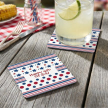 4 De Julho Vermelho Branco & Azul Patriótico