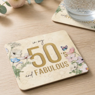 Porta-copo De Papel Quadrado 50 e Fabulosas Flores Silvestres